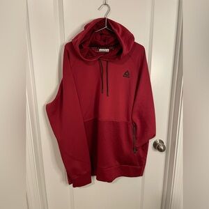 Reebok Crimson Hoodie with Black Accents